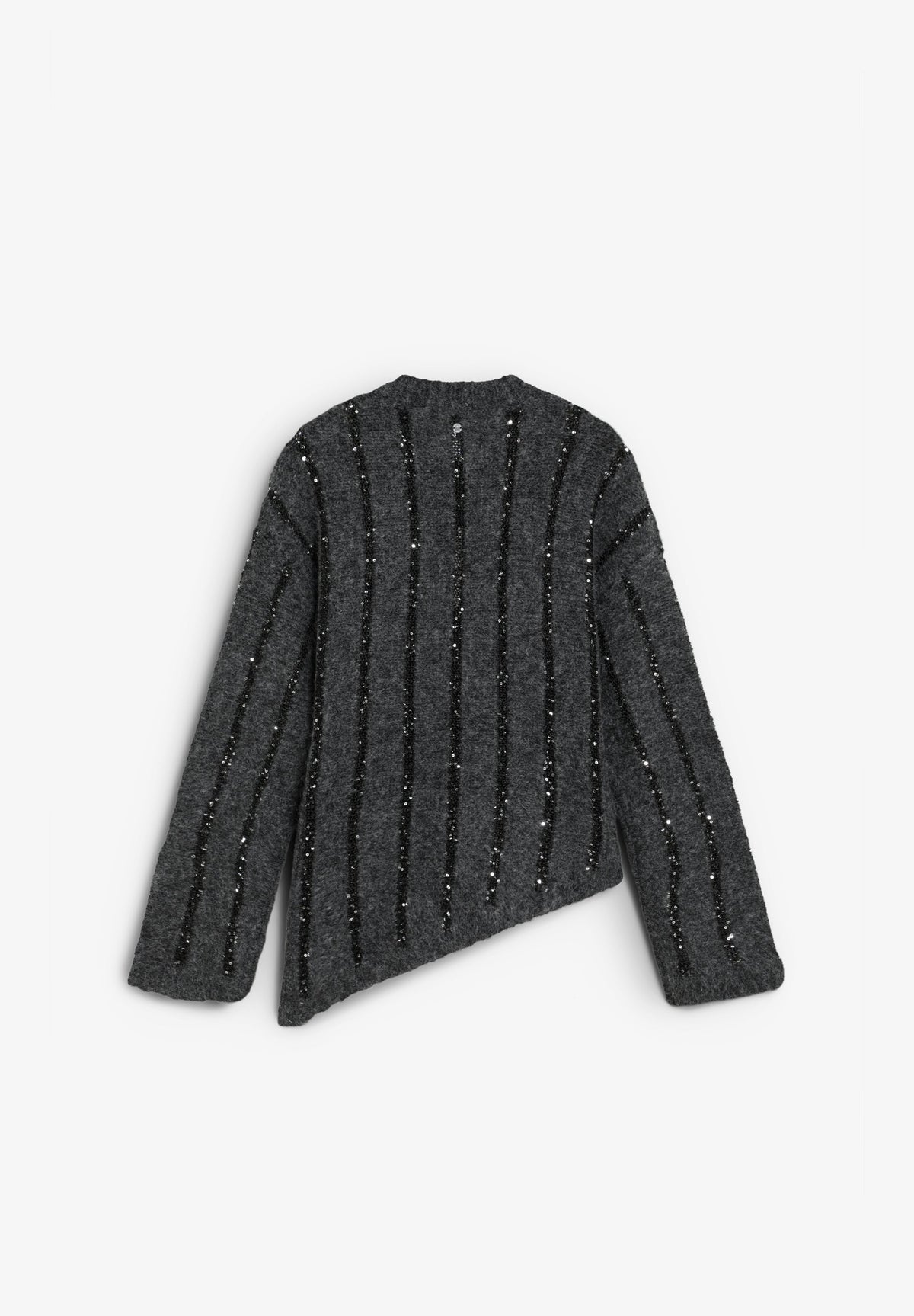 STRIPED SEQUINNED SWEATER