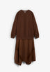 CONTRAST SWEATSHIRT DRESS