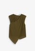 TEXTURED CROSSOVER TOP