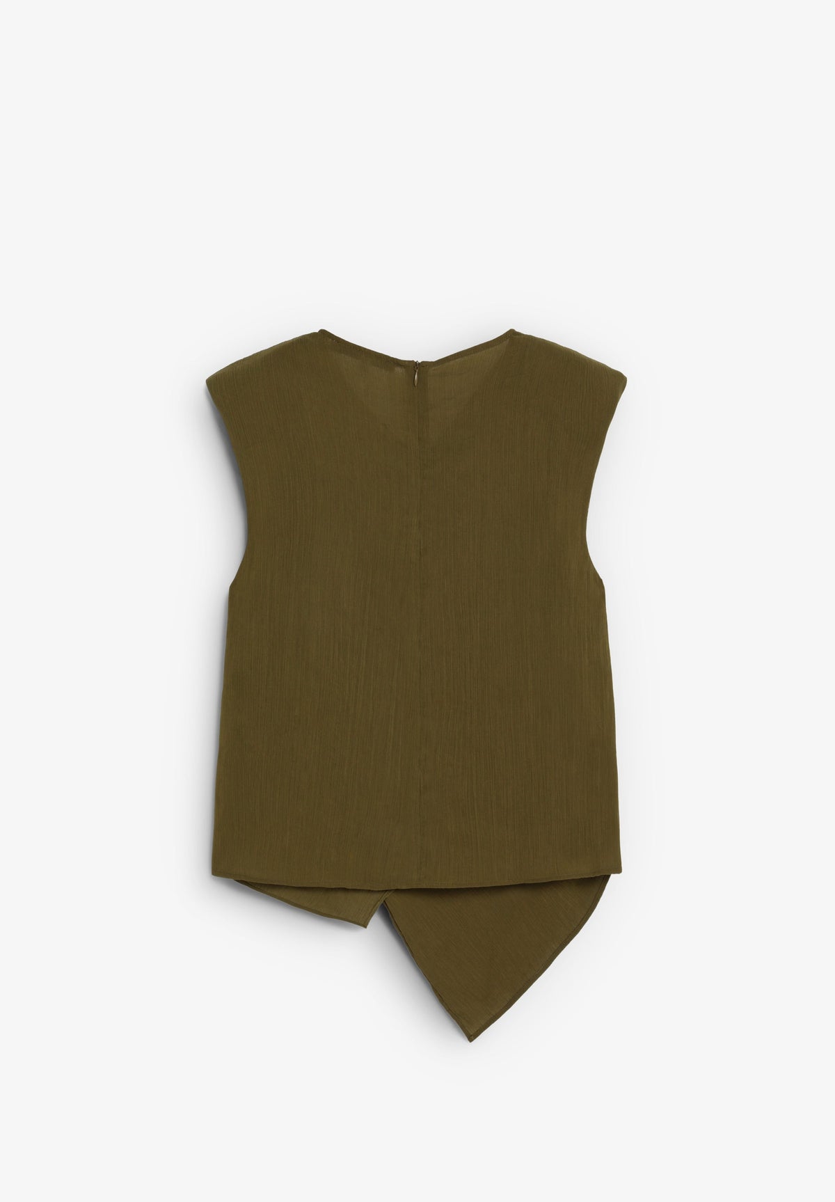 TEXTURED CROSSOVER TOP