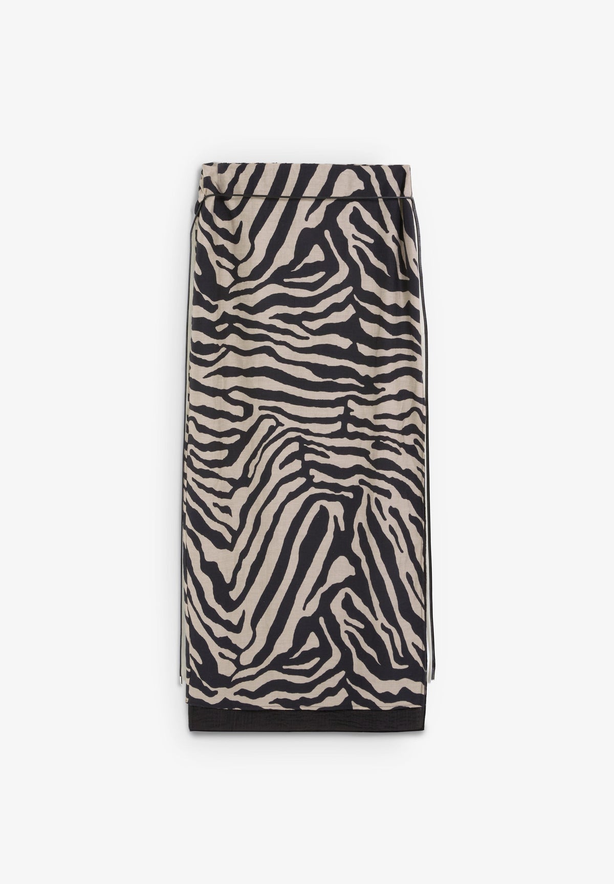 ANIMAL PRINT SKIRT WITH SLIT