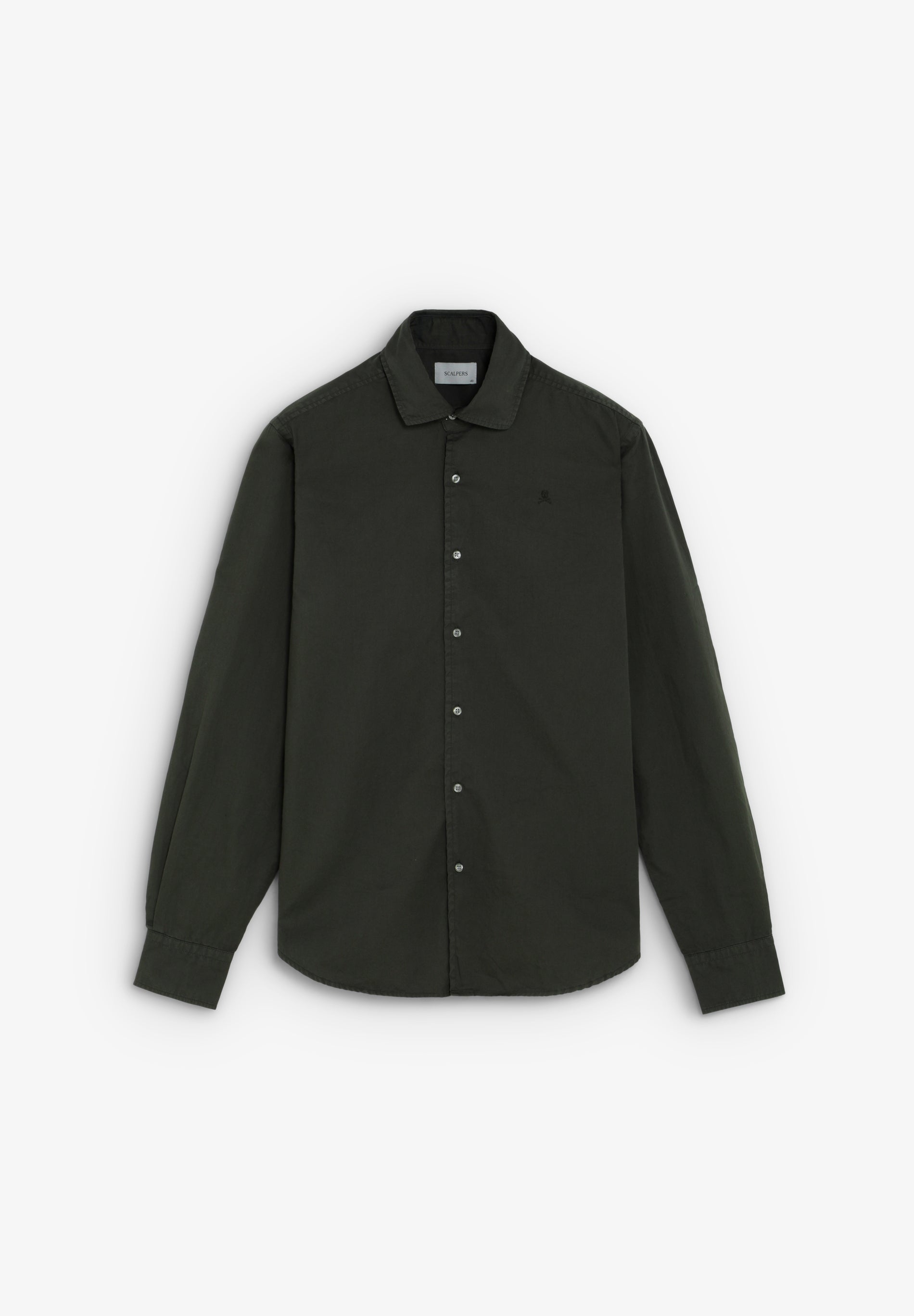 SHIRT WITH EMBROIDERED SKULL