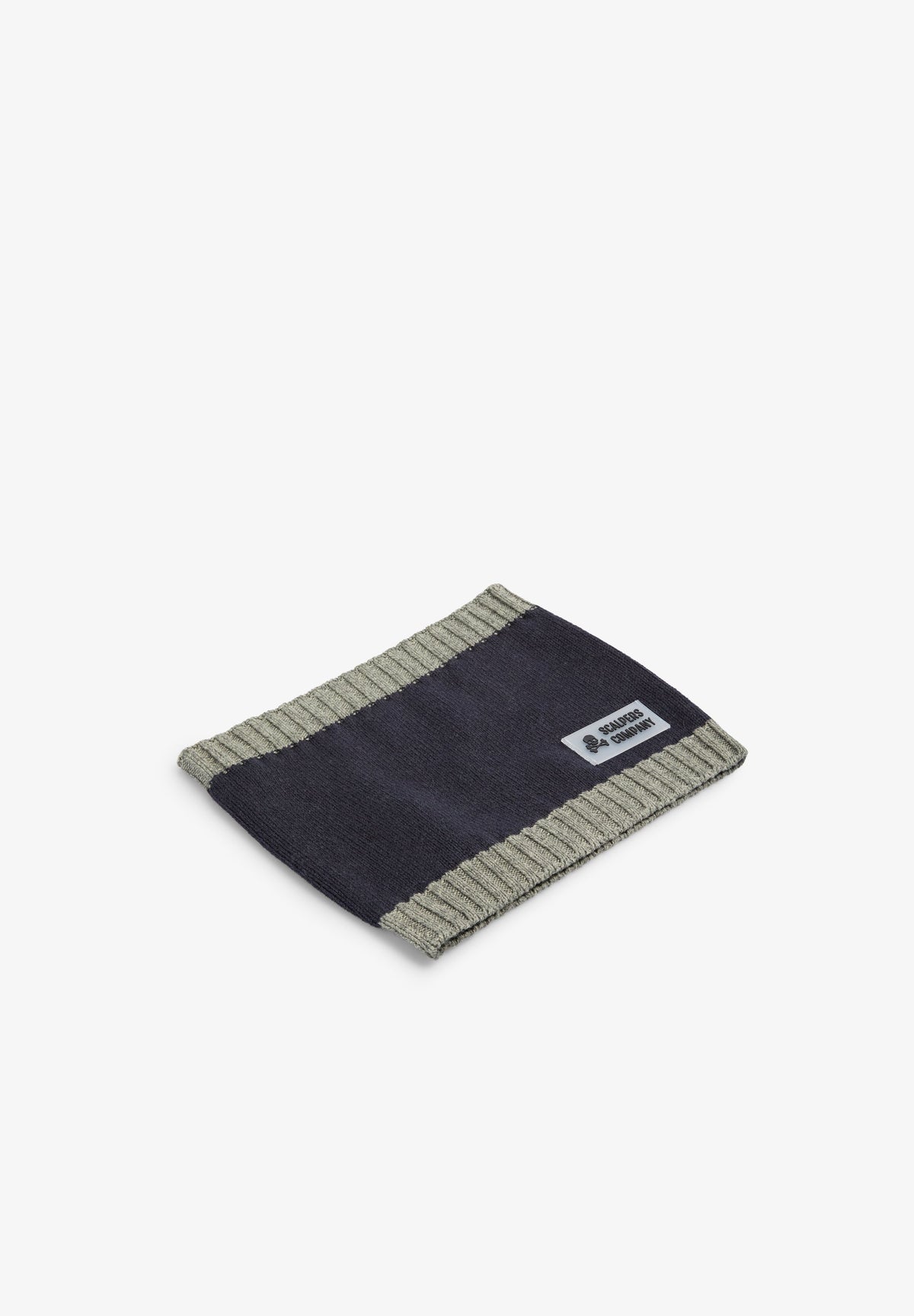 CONTRAST KNIT NECK WARMER