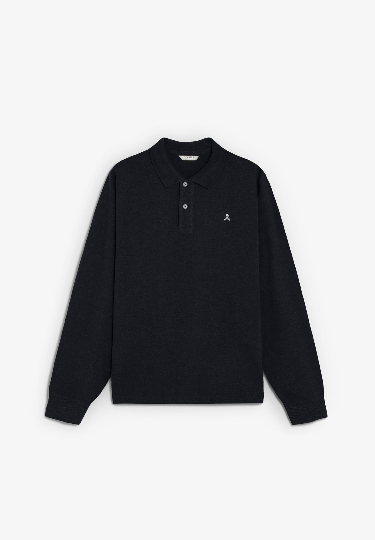 LONG SLEEVE POLO SHIRT WITH SKULL