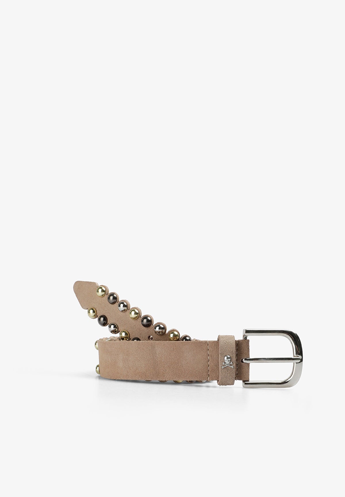 STUDDED SUEDE BELT
