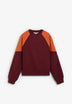 TWO-TONE SWEATSHIRT WITH STUDS