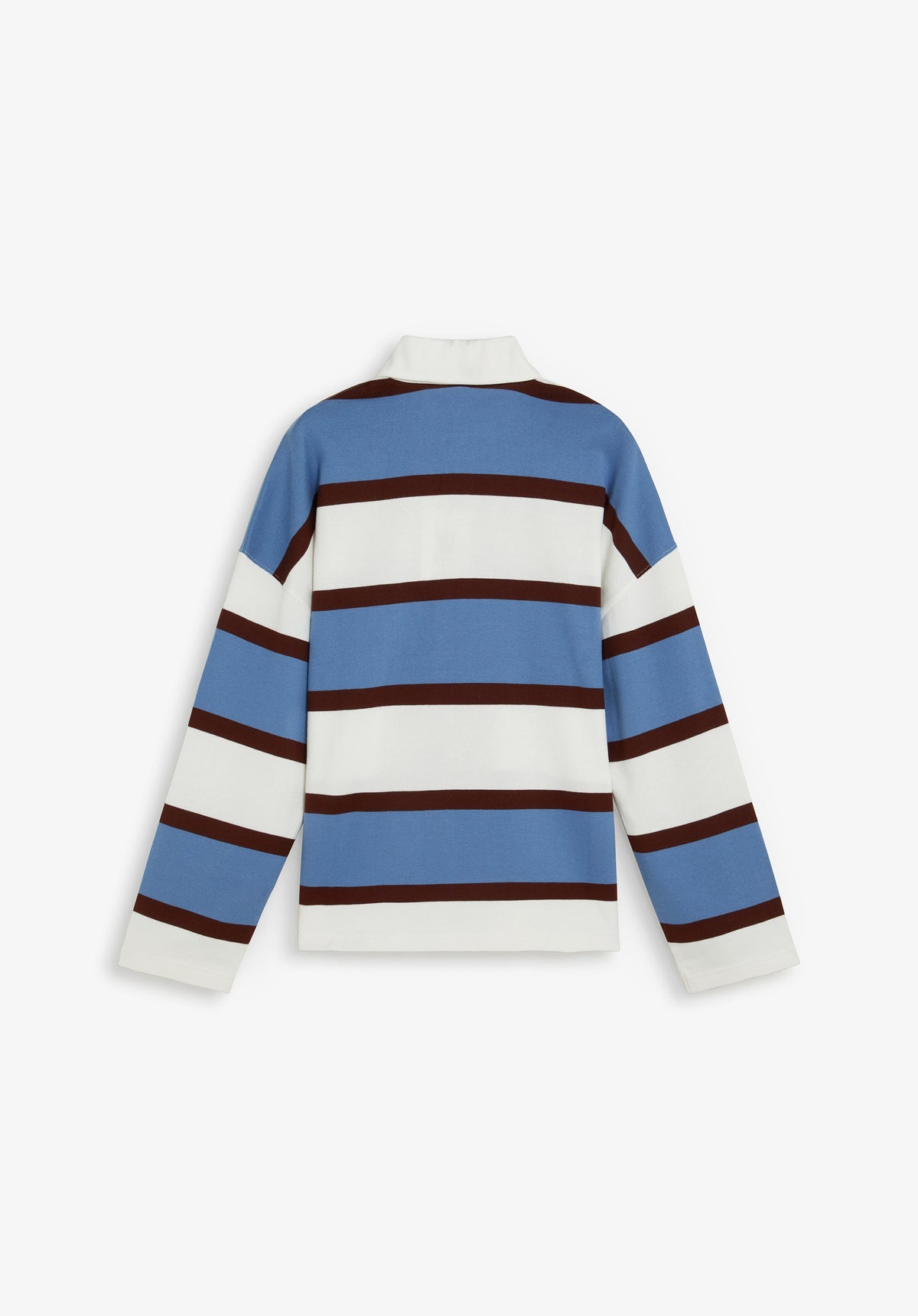 STRIPED POLO SWEATSHIRT