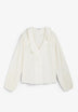 PLEATED RUFFLE SHIRT