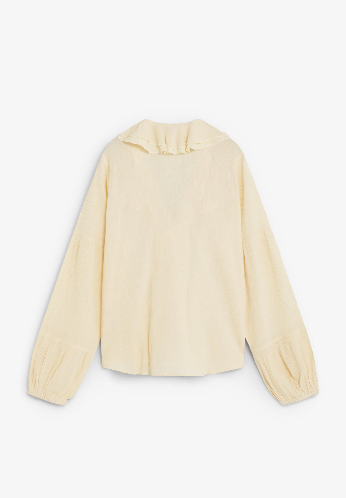 PLEATED RUFFLE SHIRT