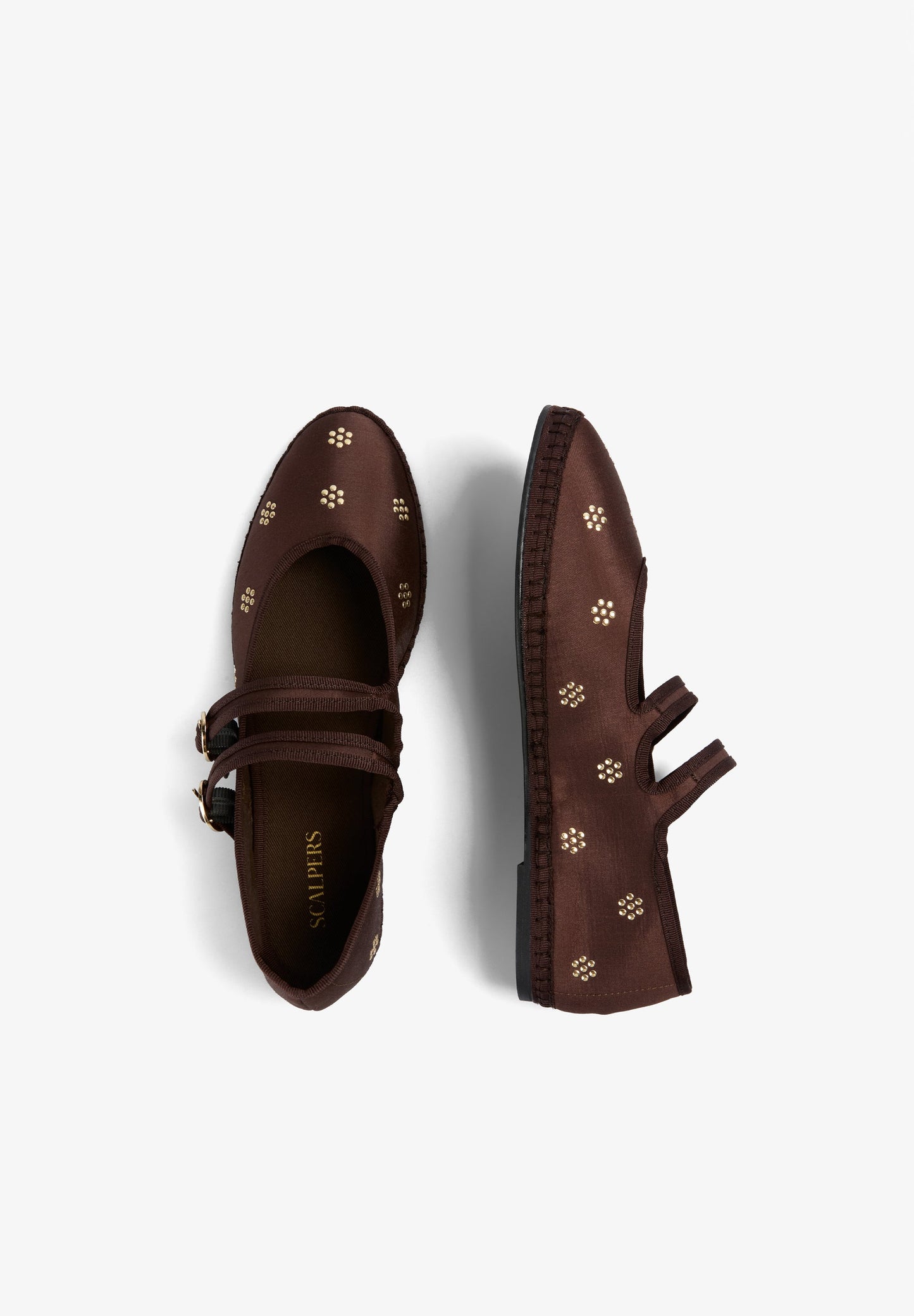 SCSATENSTUDSDOUBLESTRAP SLIPPER