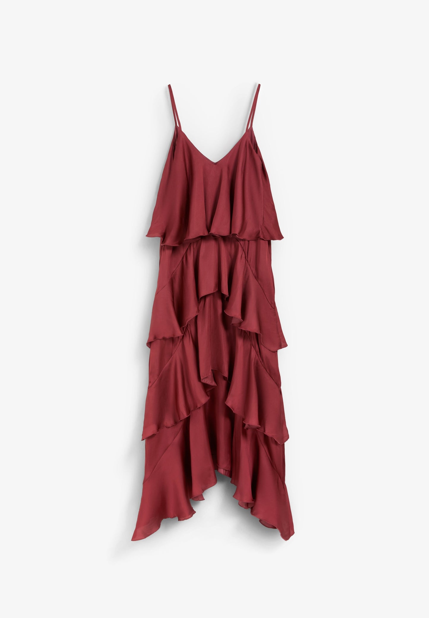 CAMISOLE DRESS WITH RUFFLES
