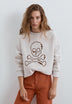 PRINTED SKULL HOODIE