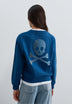 SCCAVIAR SKULL BACK SWEATER