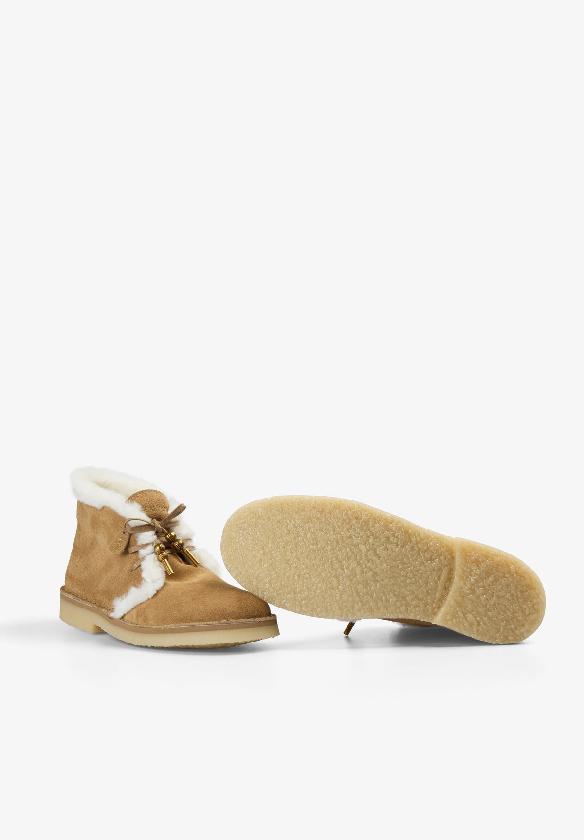 SUEDE LACE-UP ANKLE BOOTS