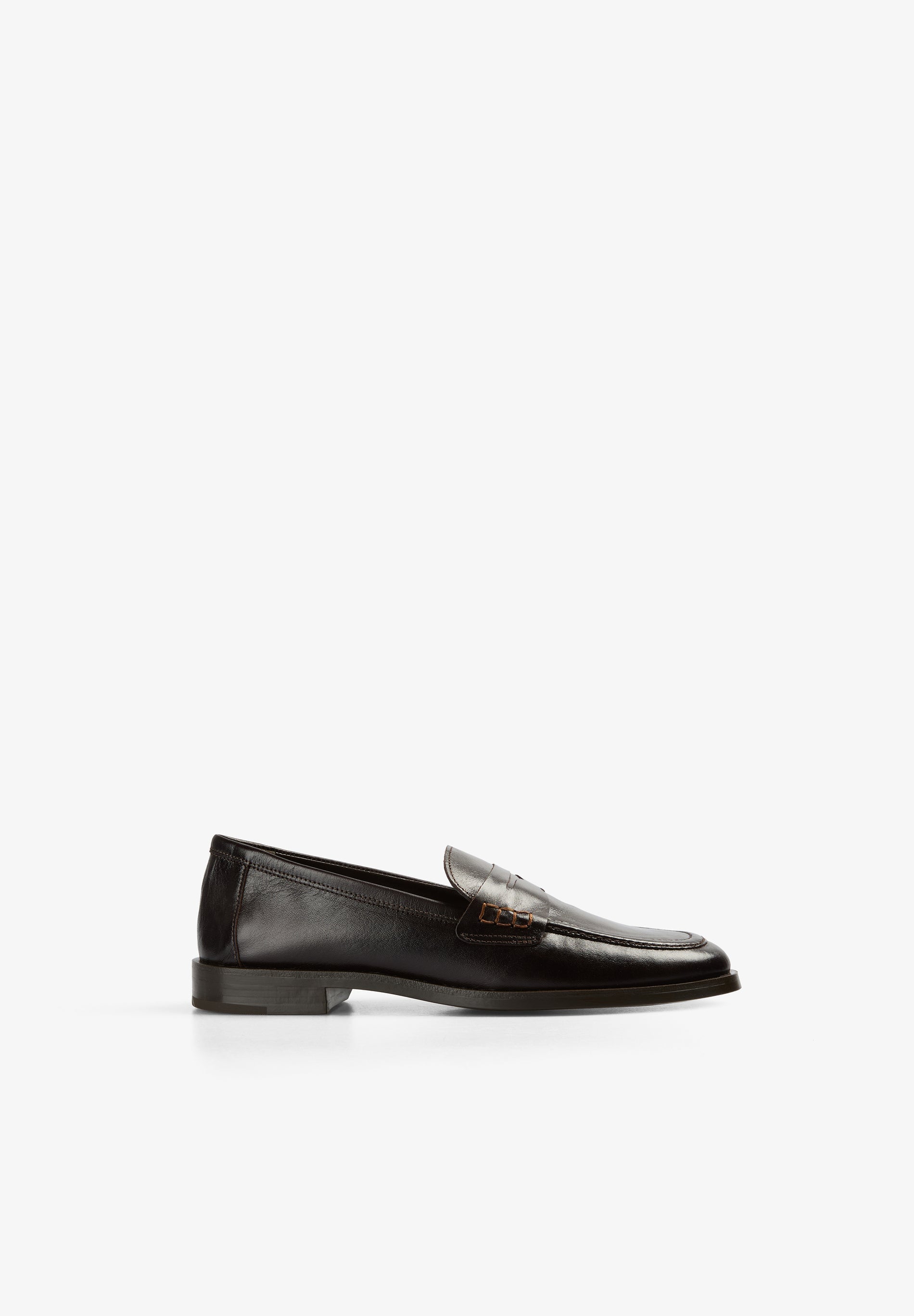 LEATHER PENNY STRAP LOAFERS