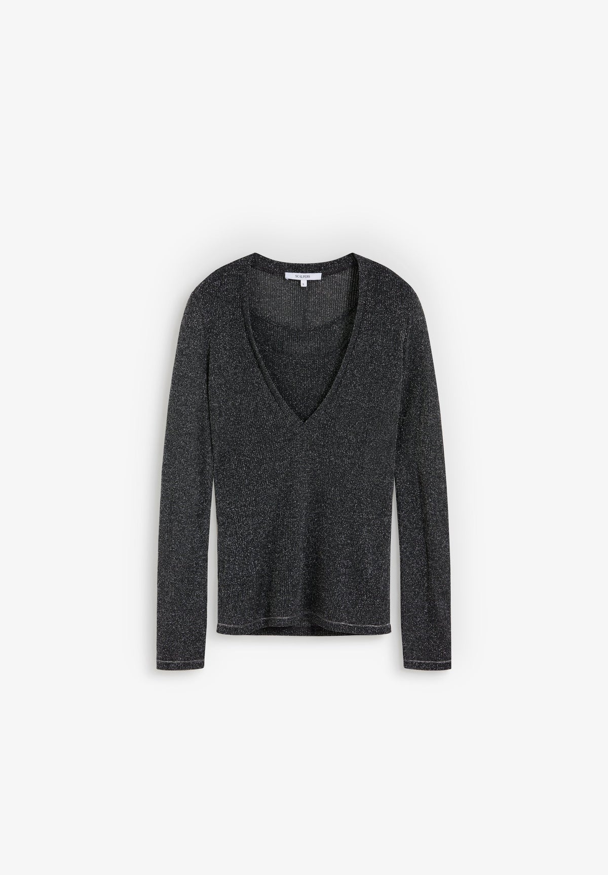 LONG SLEEVE LUREX T-SHIRT