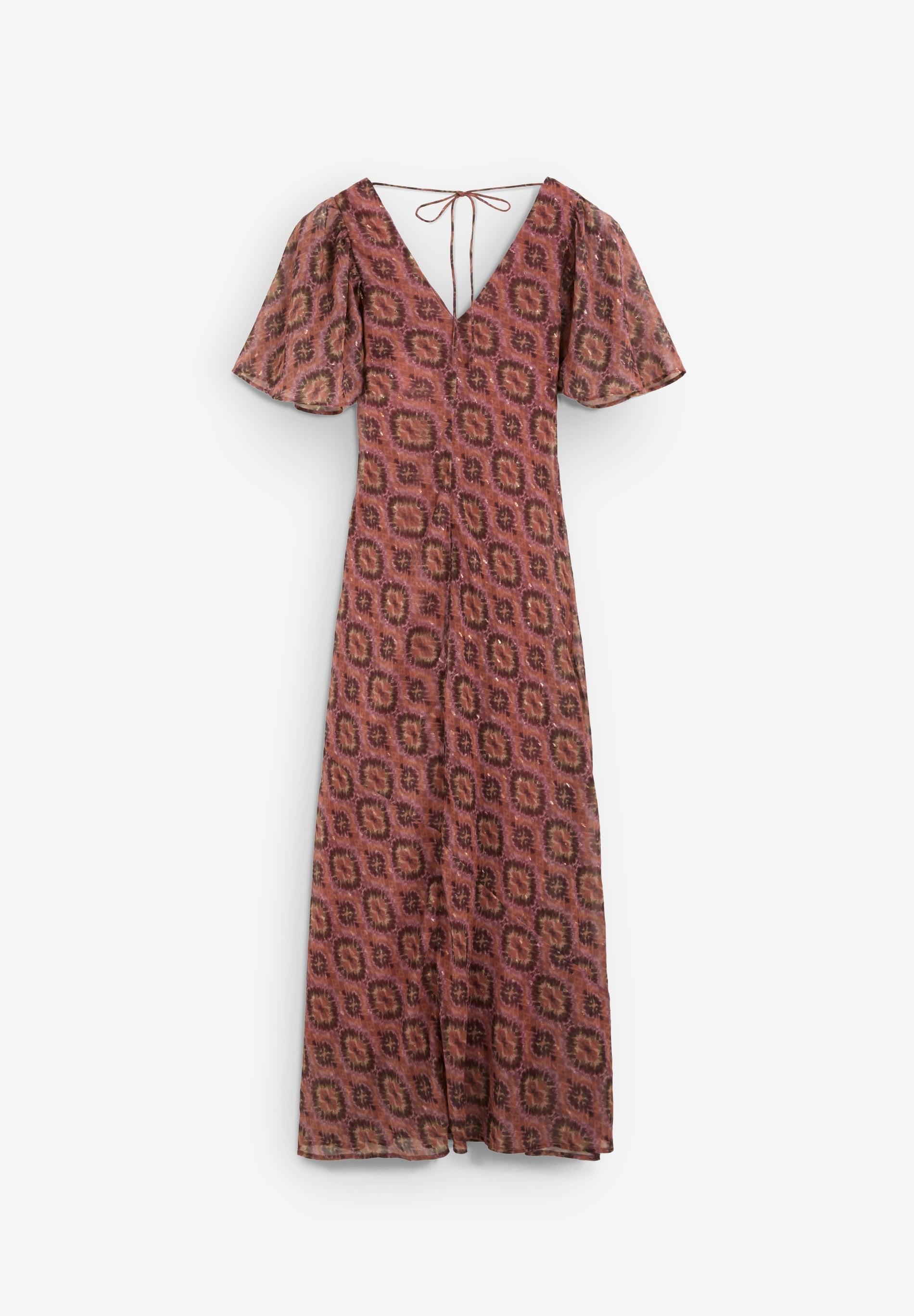 PRINTED MIDI DRESS