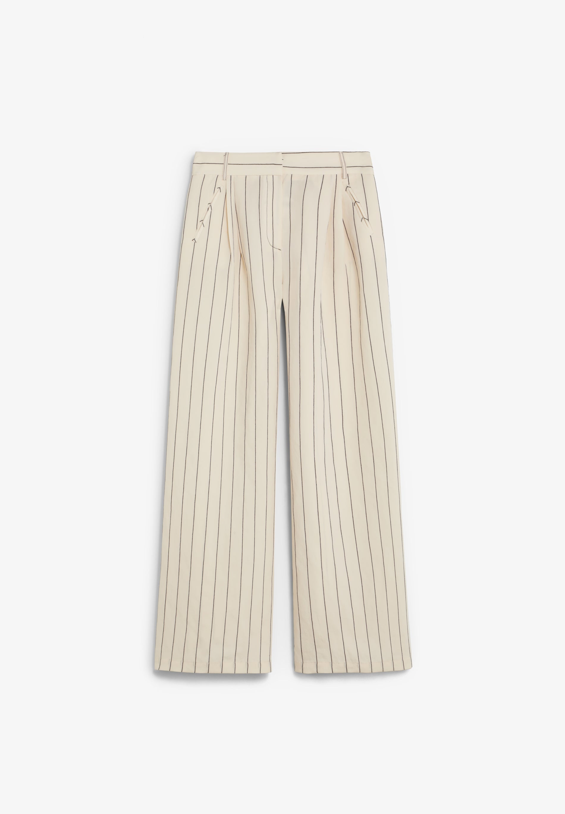 STRIPED WIDE LEG TROUSERS