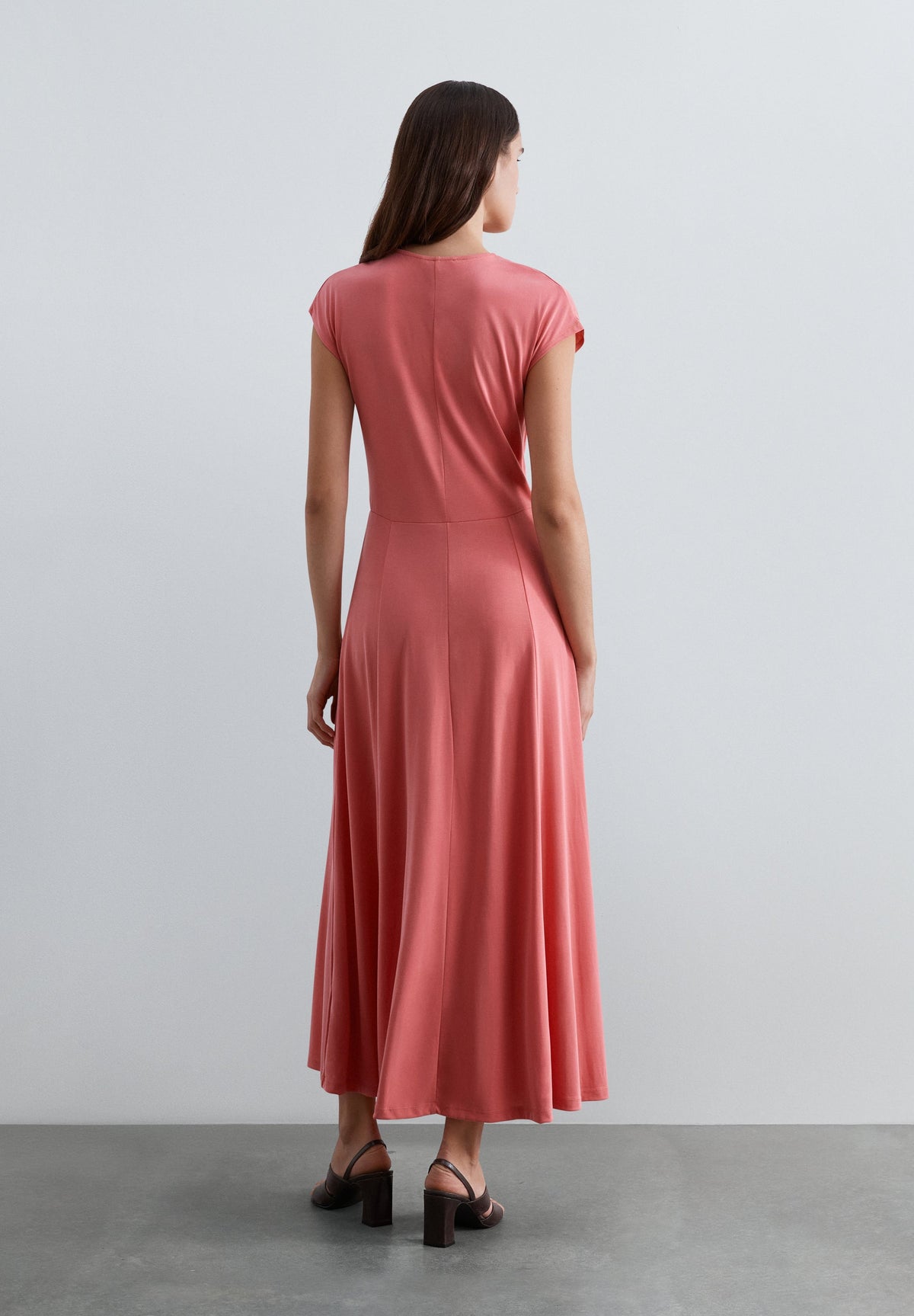 CUPRO MIDI DRESS