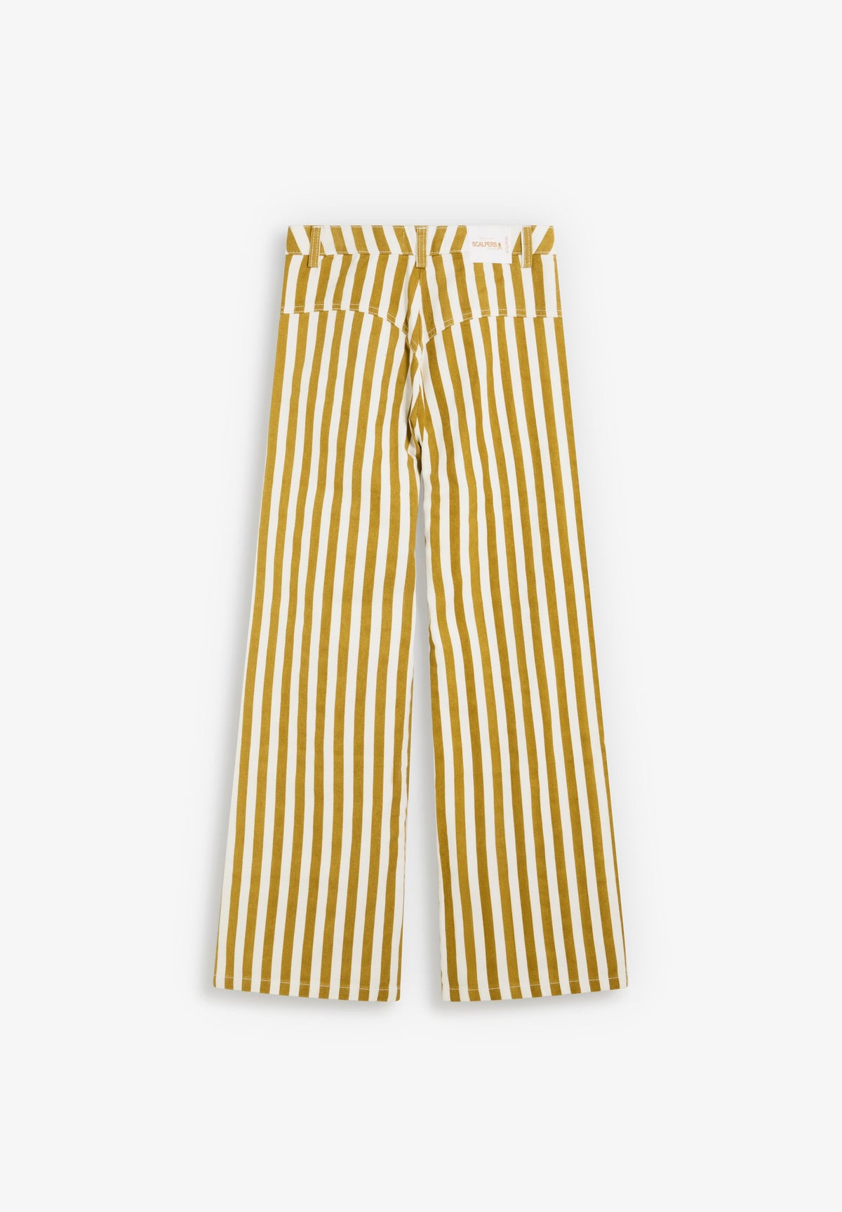 STRIPED DENIM TROUSERS