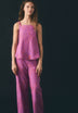 CONTRAST EMBROIDERED TOP