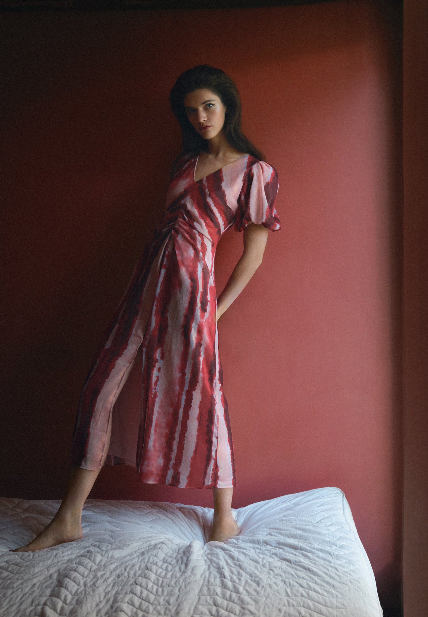 TIE-DYE PRINT DRESS