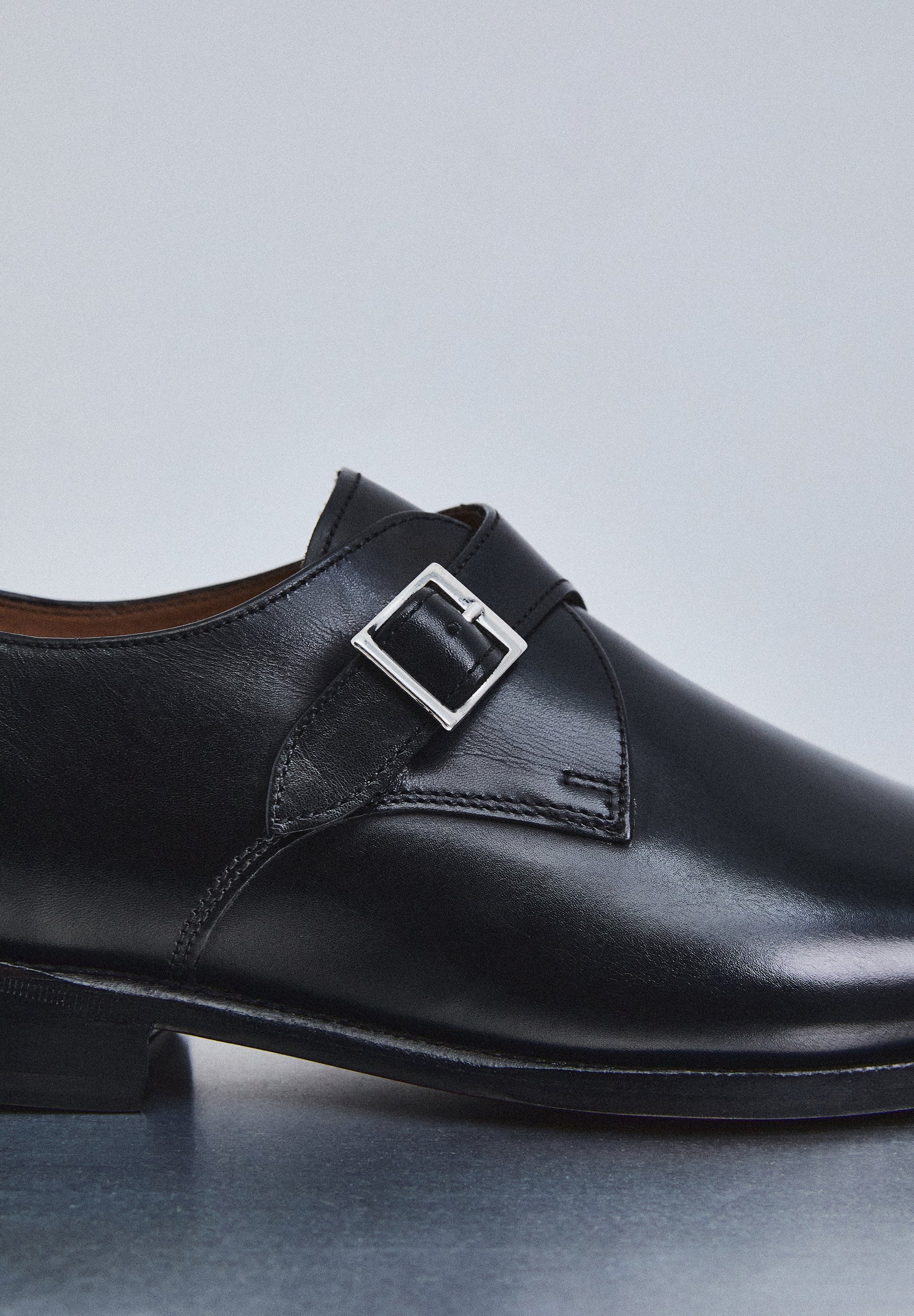 LEATHER MONK SHOES