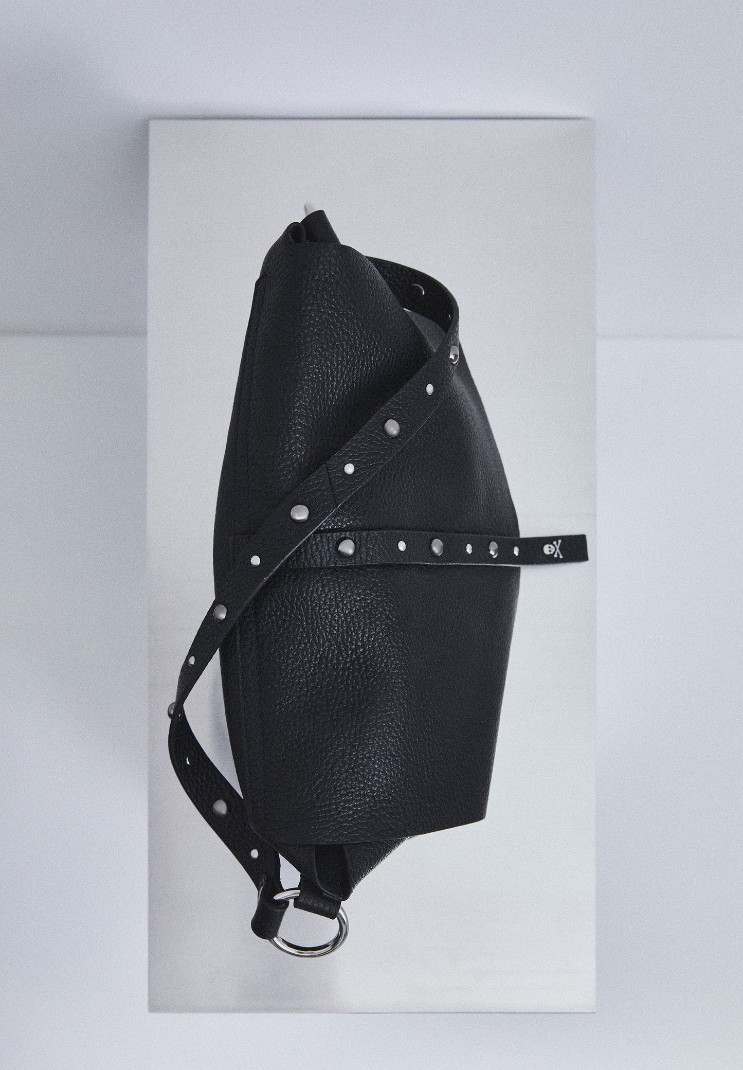 LEATHER BAG WITH STUD DETAIL