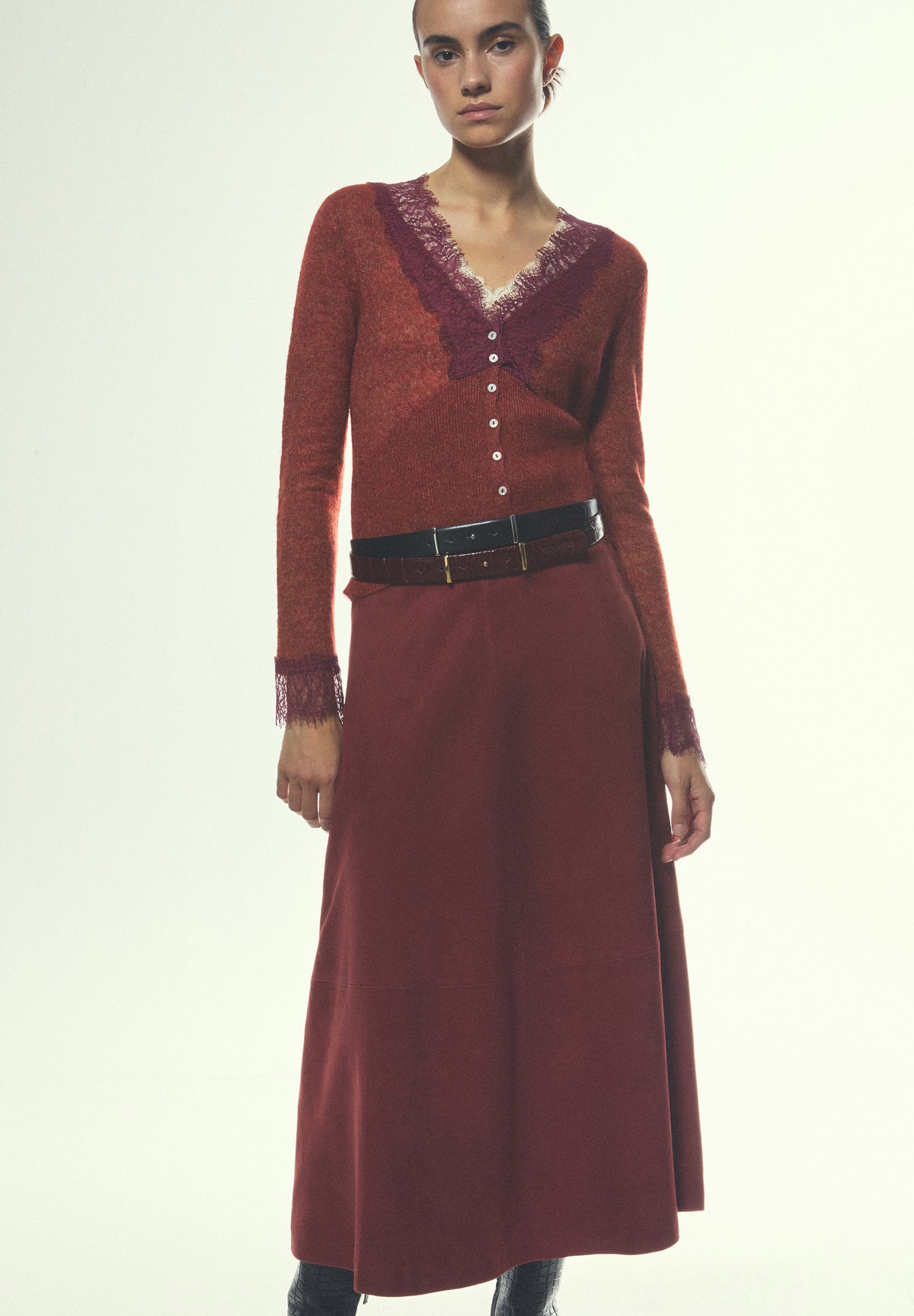 100% SUEDE SKIRT