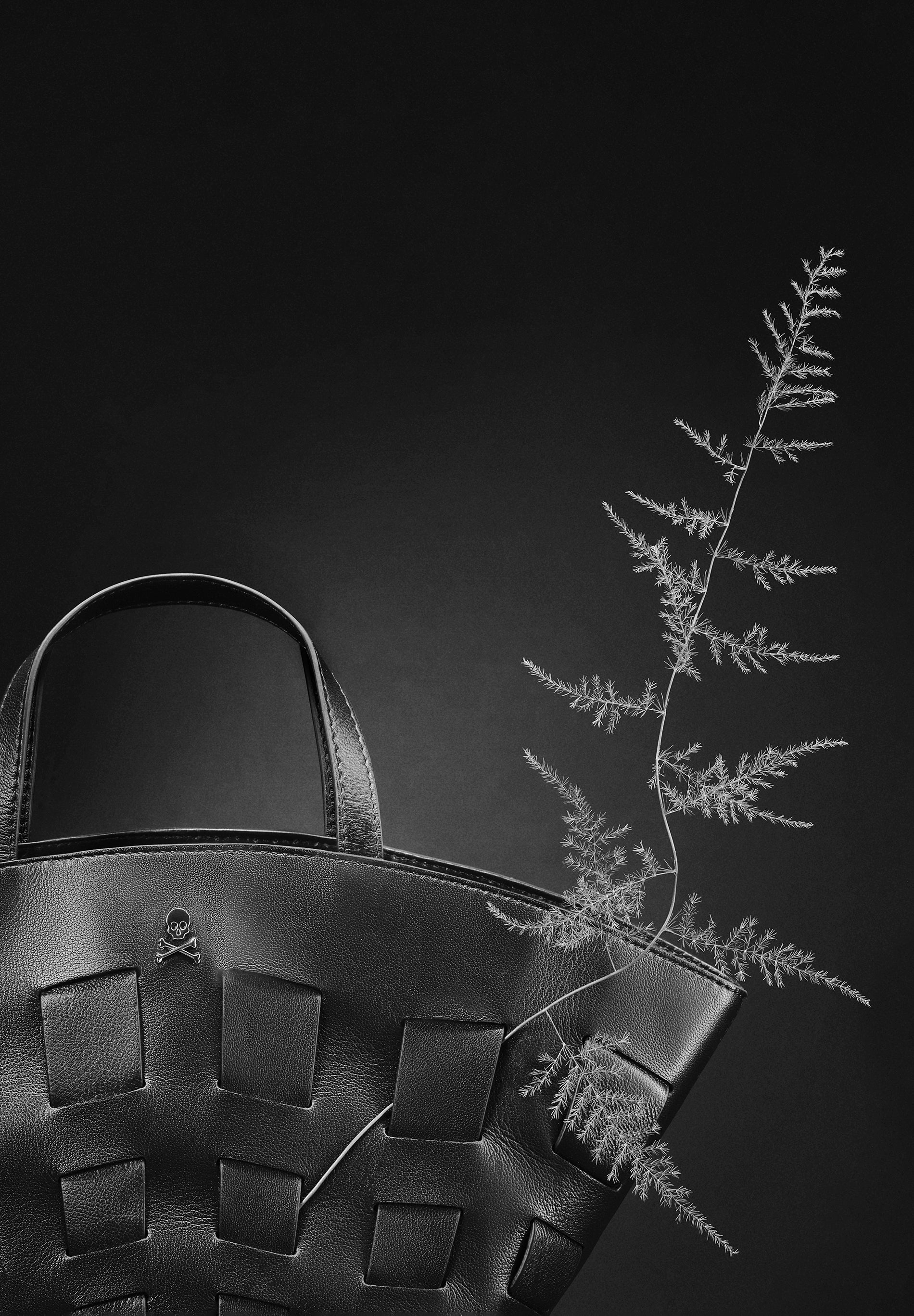 GEOMETRIC LEATHER BAG