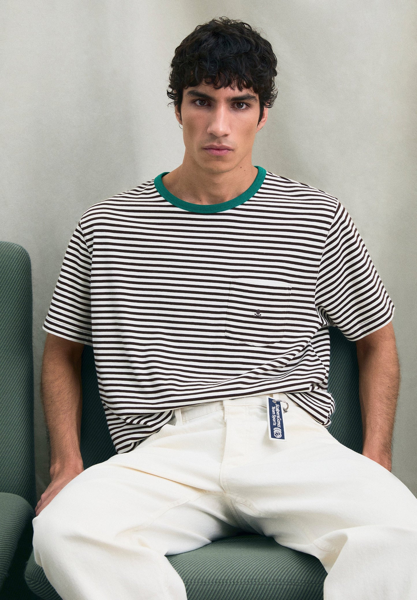 SKULL AND STRIPES T-SHIRT