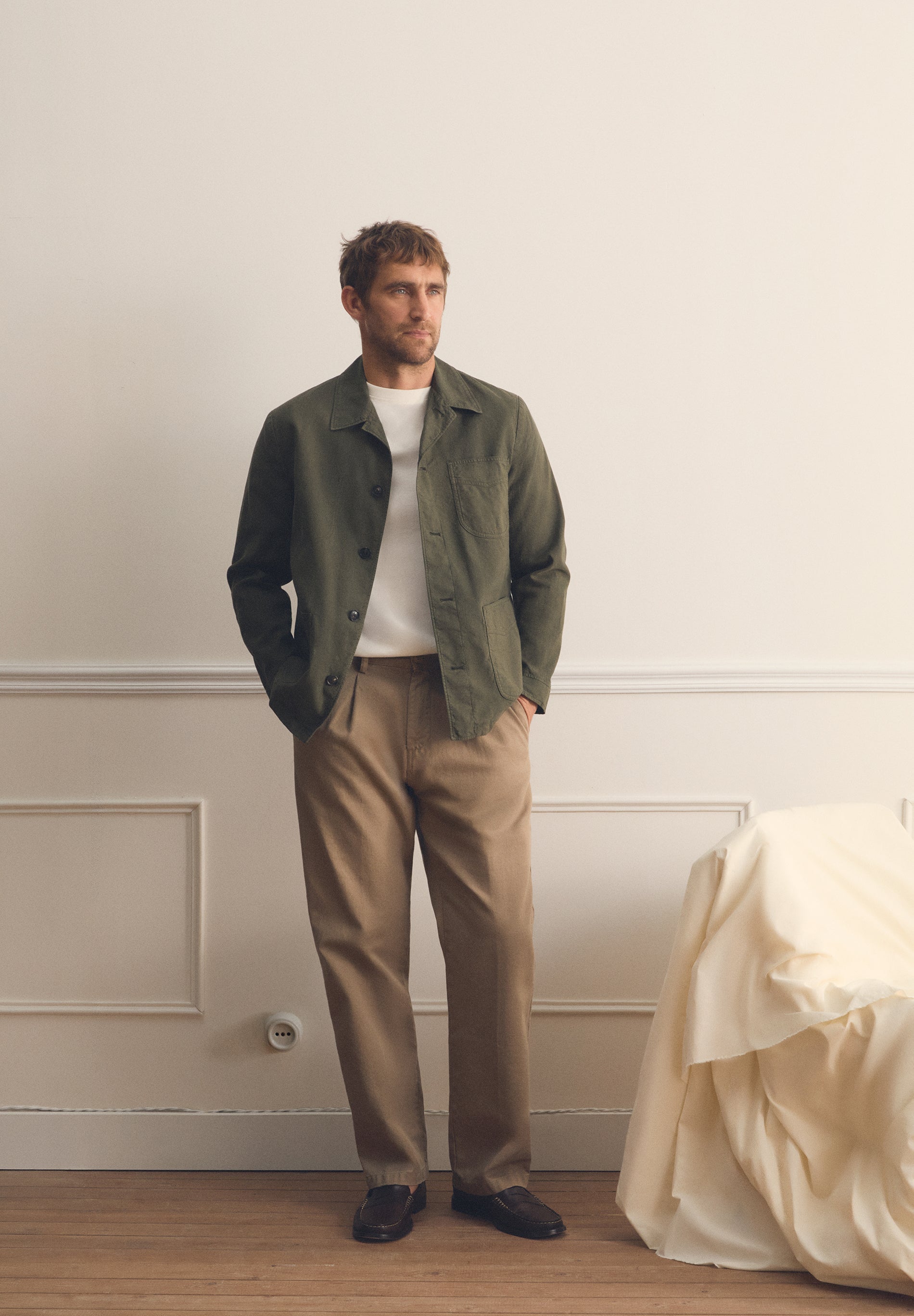 LOOSE FIT CHINO TROUSERS