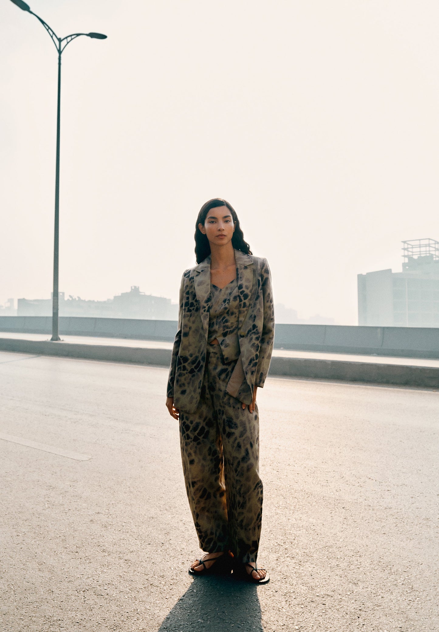 LINEN BALLOON TROUSERS