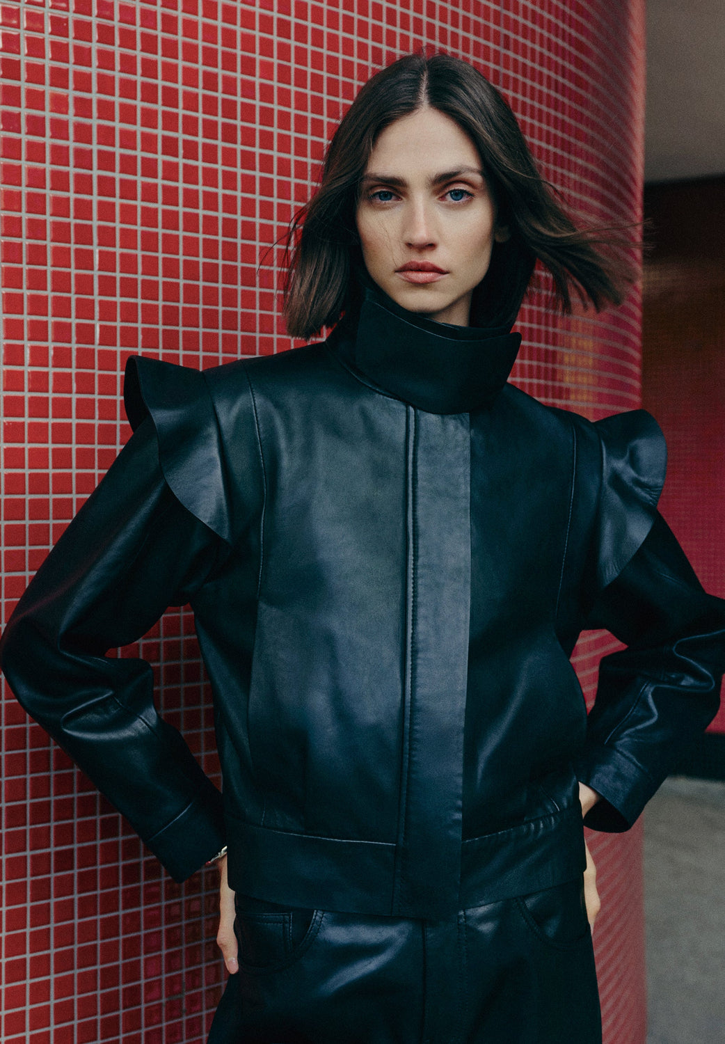 CHAQUETA BOMBER VOLANTES PIEL - Scalpers