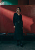 LEATHER MIDI SKIRT