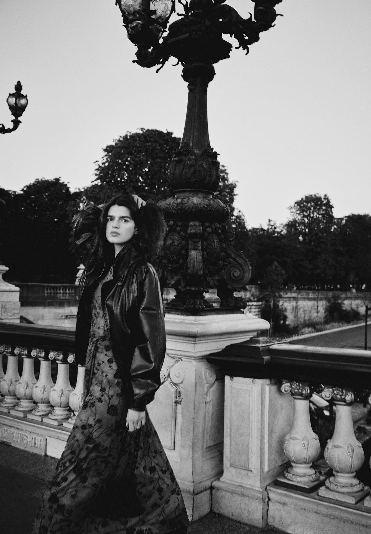 HIGH-NECKED JACKET WITH A PATENT-LEATHER FINISH