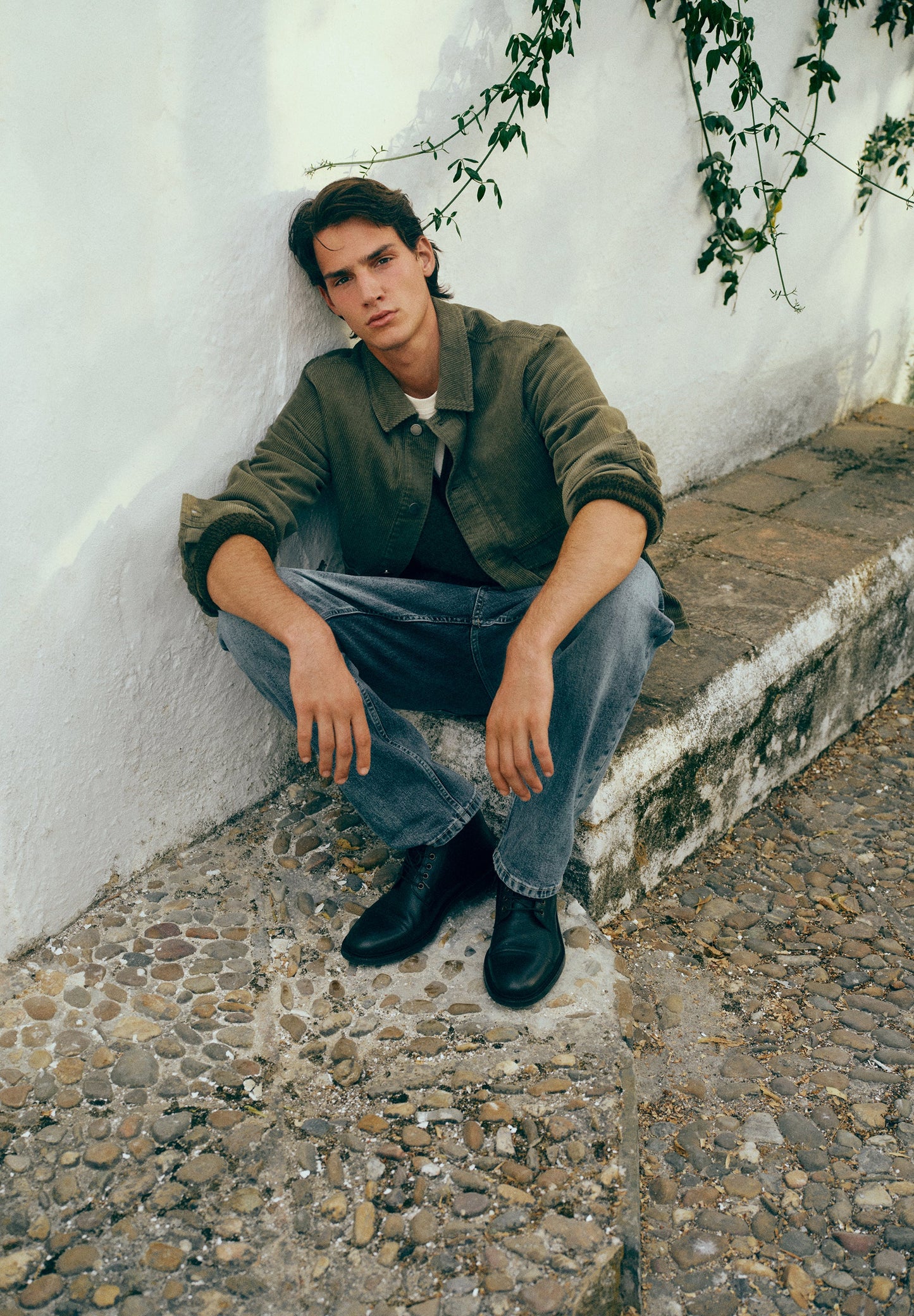 CORDUROY OVERSHIRT WITH LOGO