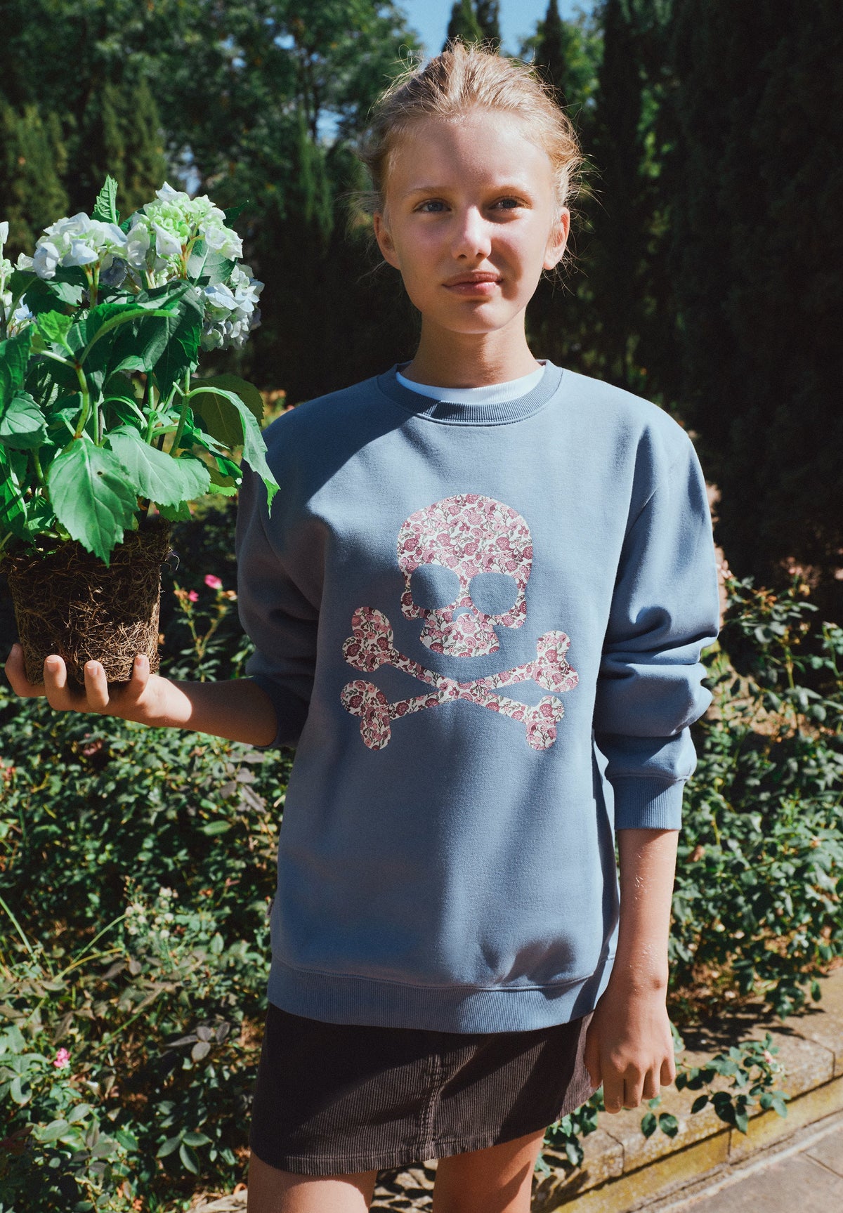 FLORAL SKULL SWEATSHIRT