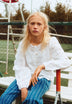 PERFORATED BLOUSE WITH BUTTONS
