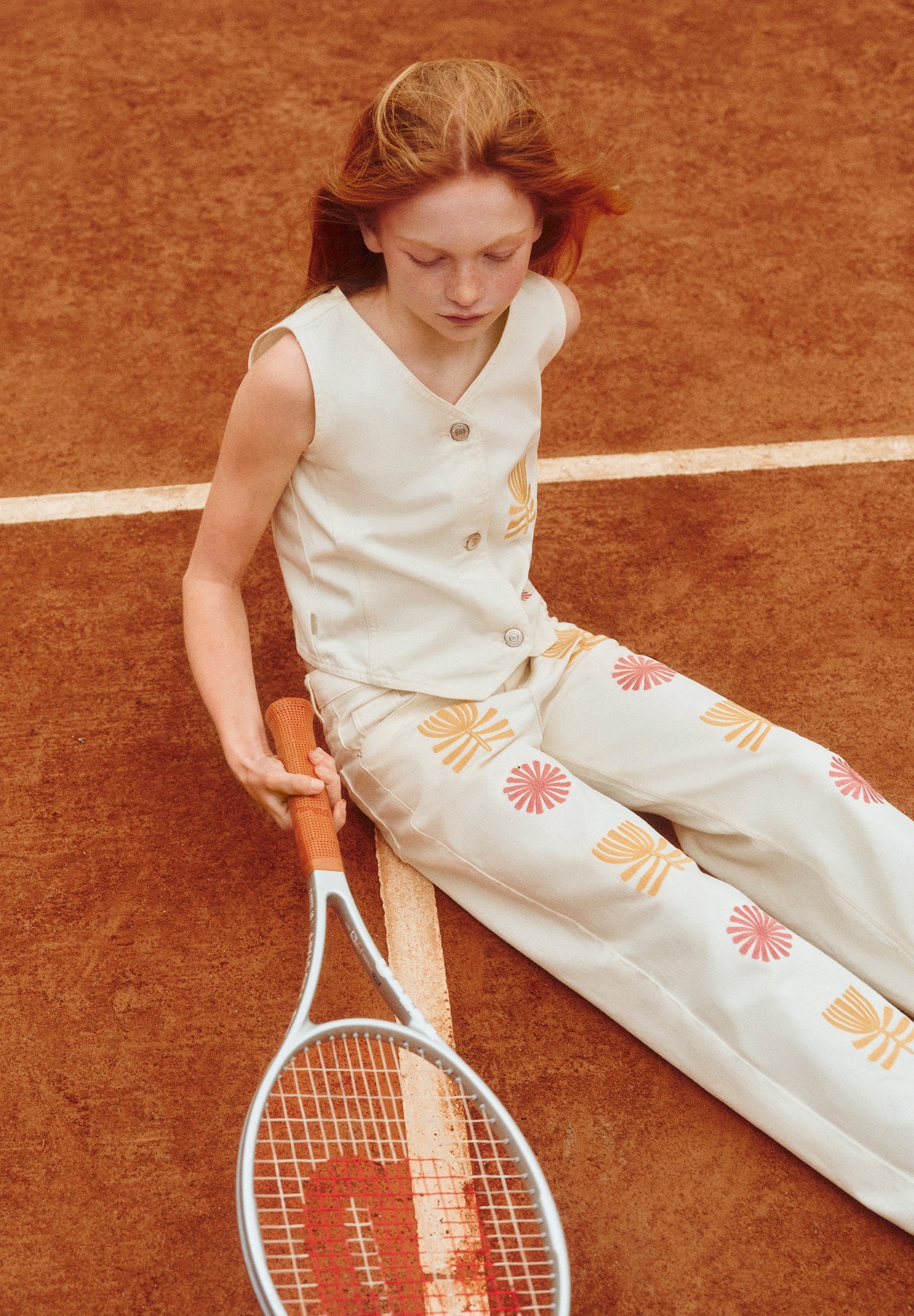 CULOTTE JEANS WITH EMBROIDERY