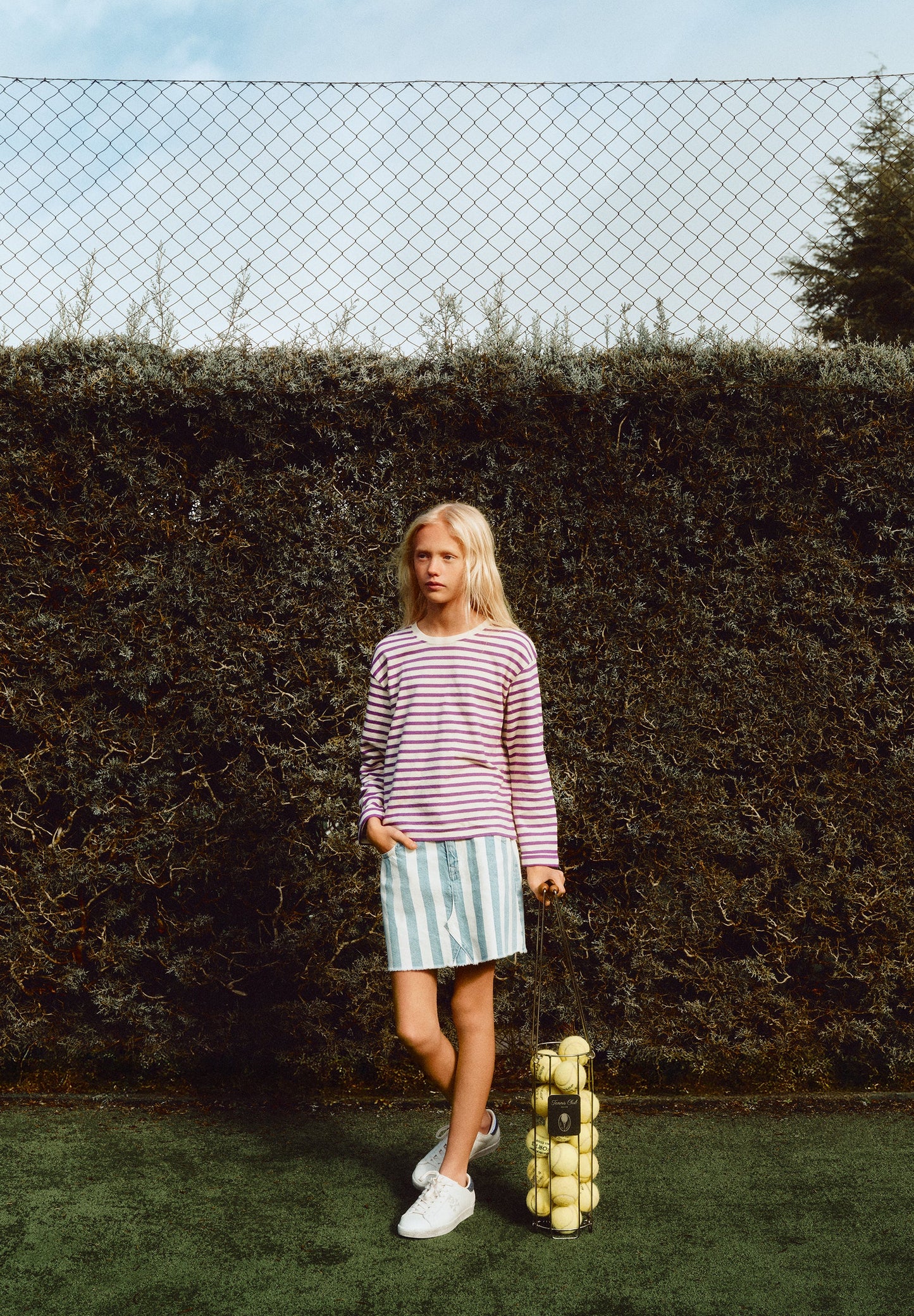 SCSTRIPES DENIM SKIRT GIRLS