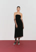 GATHERED KNIT DRESS