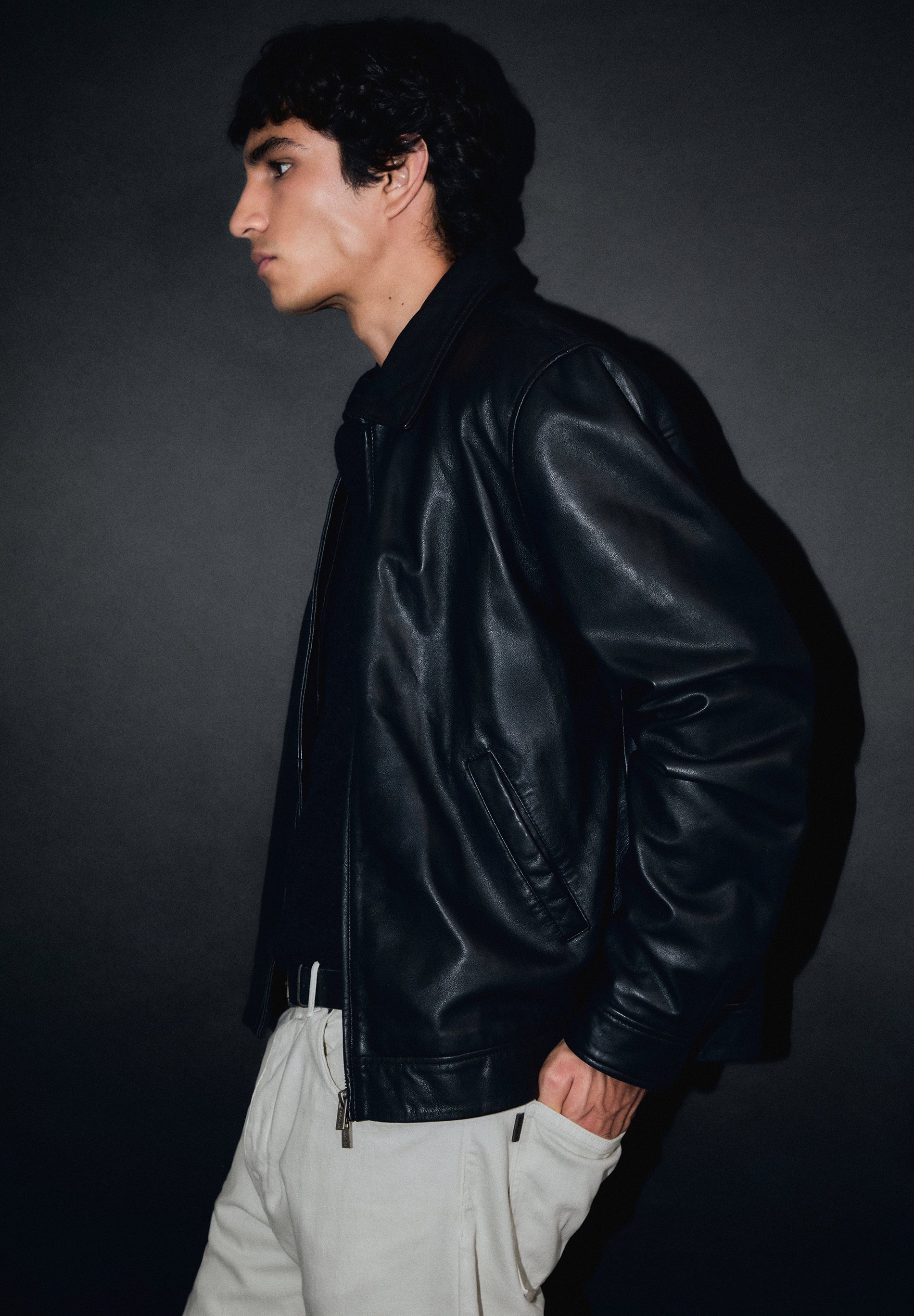 STRAIGHT COTTON TROUSERS