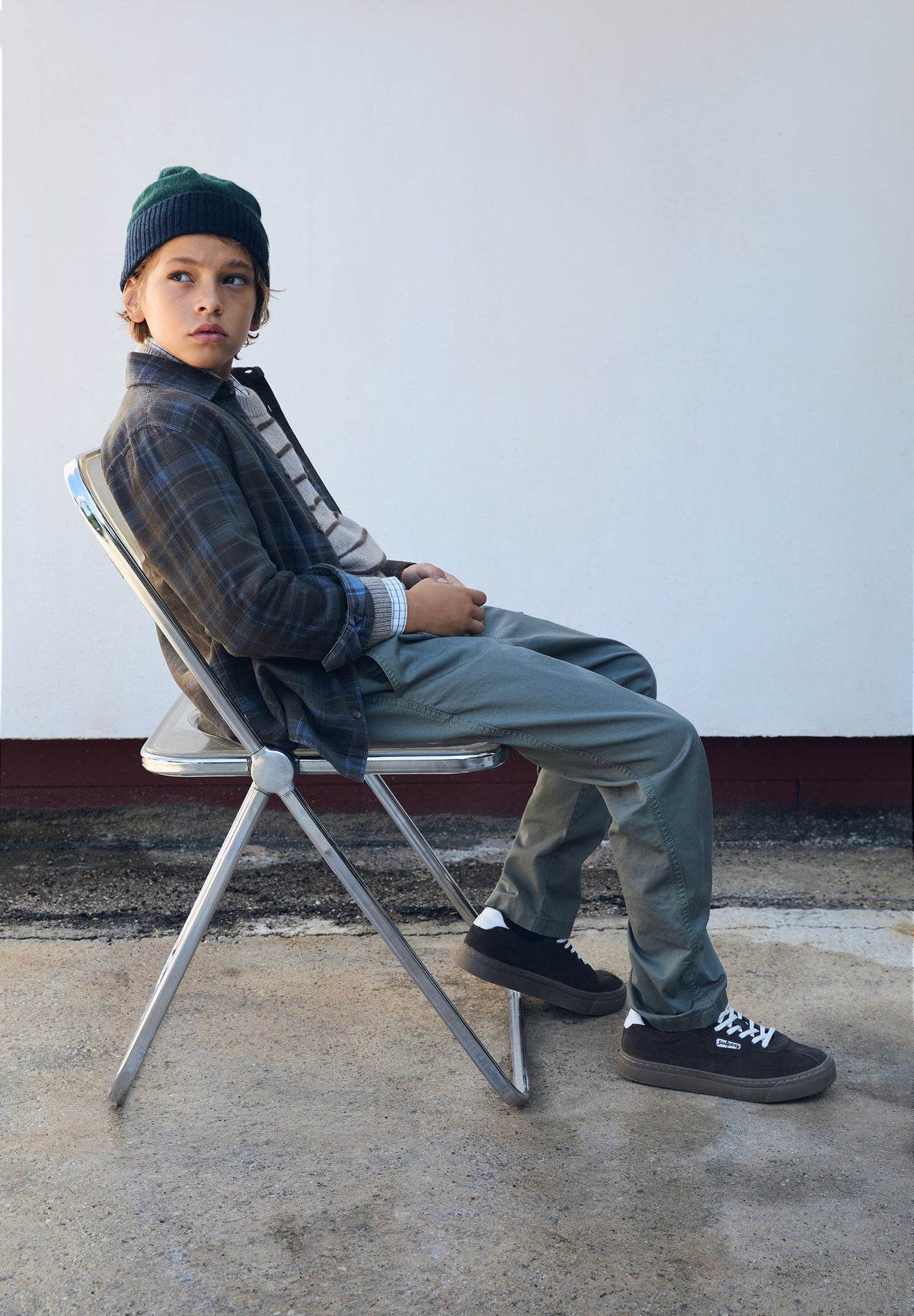 CHECK CORDUROY PRINT SHIRT