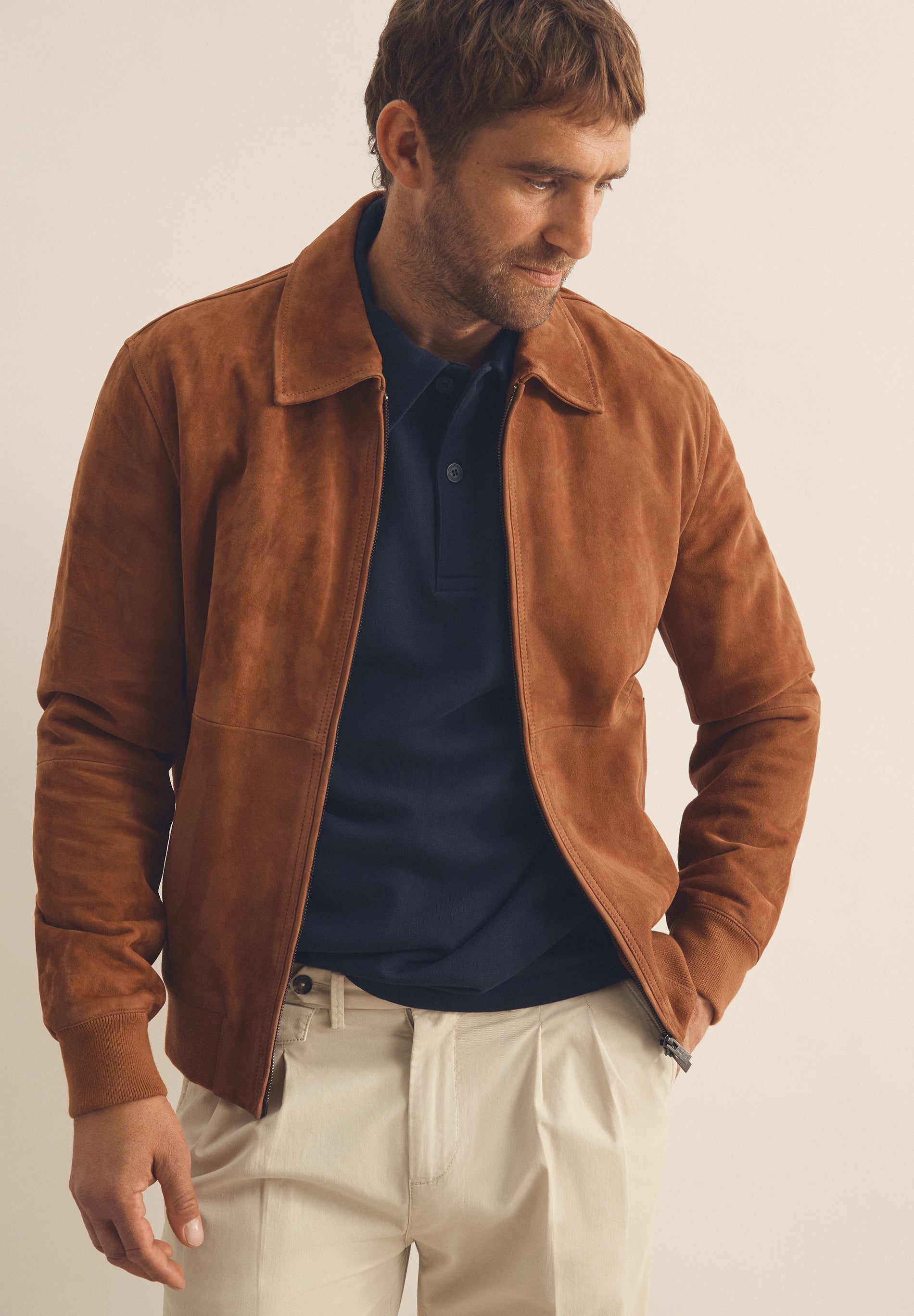 SUEDE BOMBER JACKET