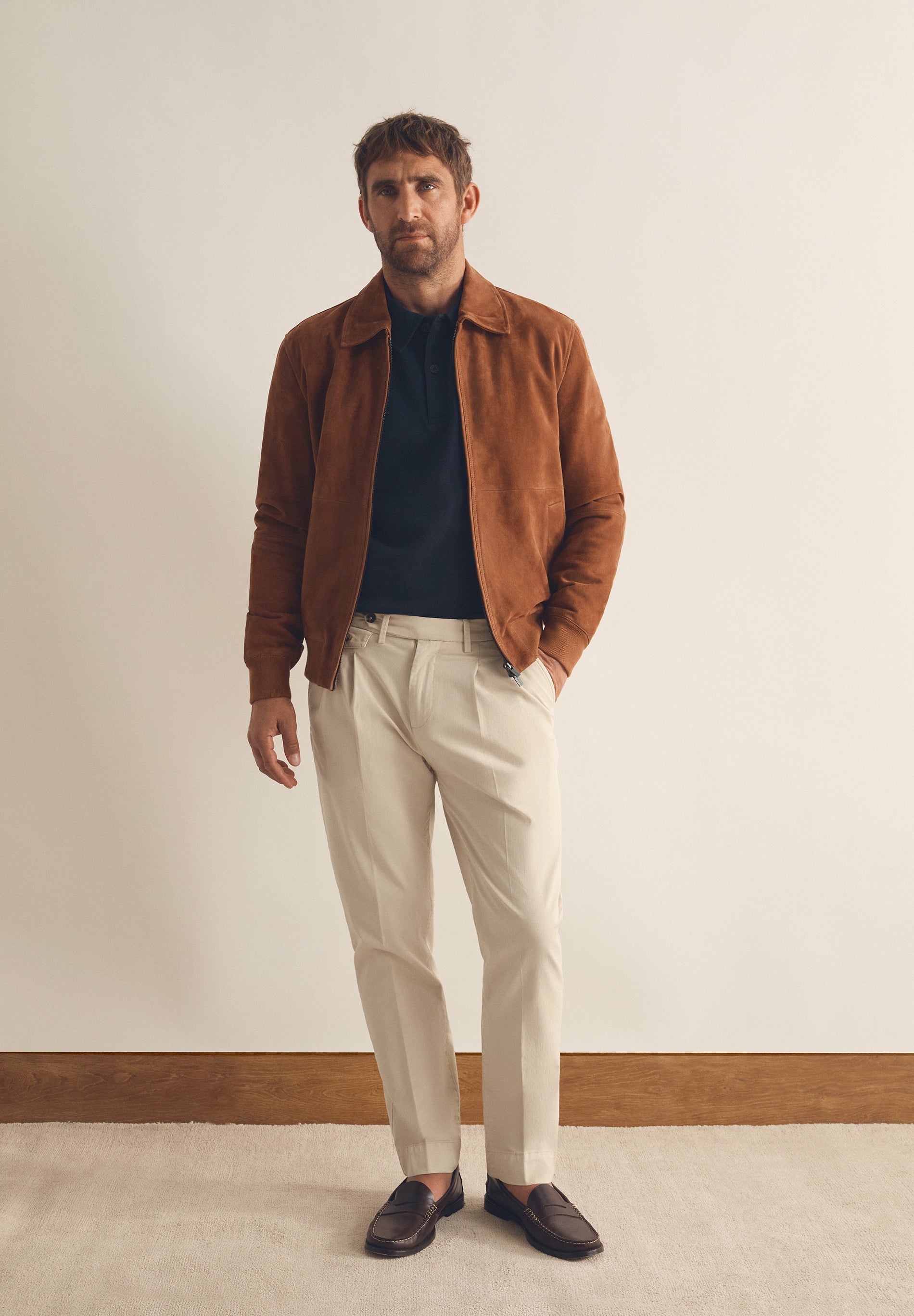 DARTED TAILORED TROUSERS