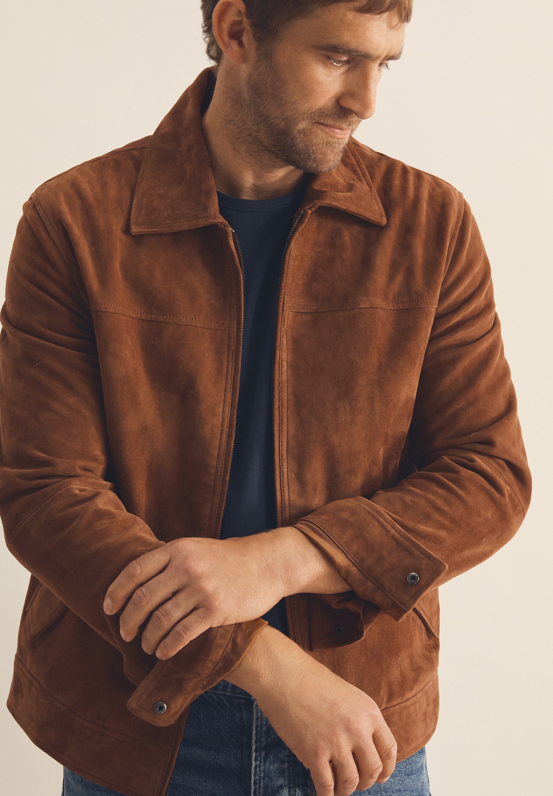 SUEDE BOMBER JACKET