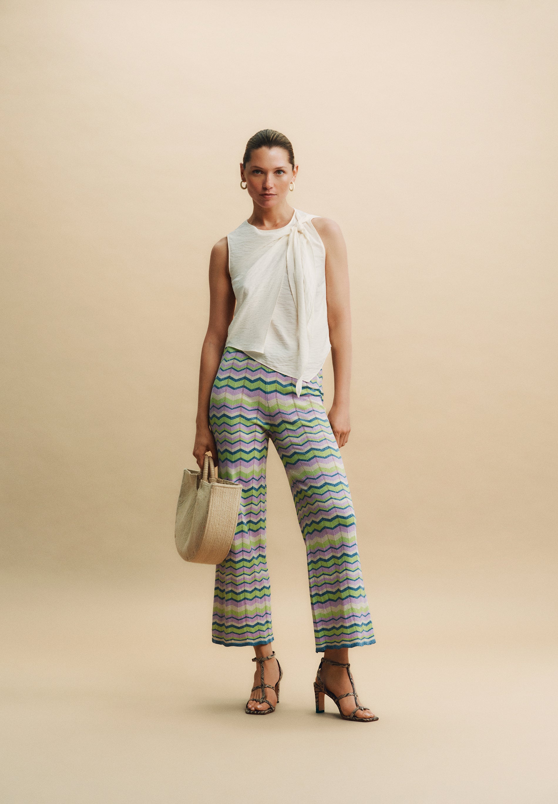 LUREX KNIT TROUSERS