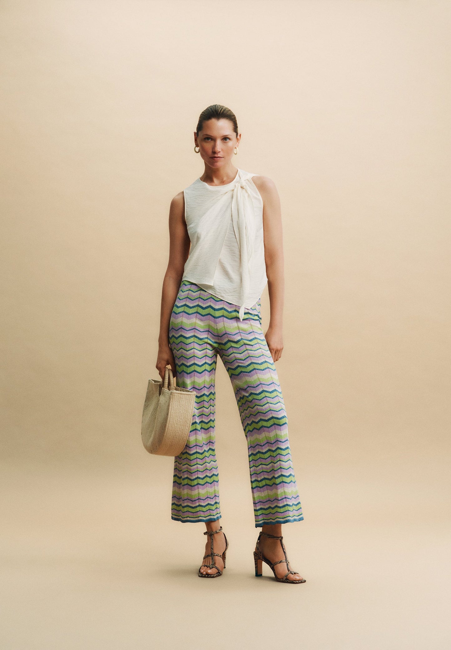 LUREX KNIT TROUSERS