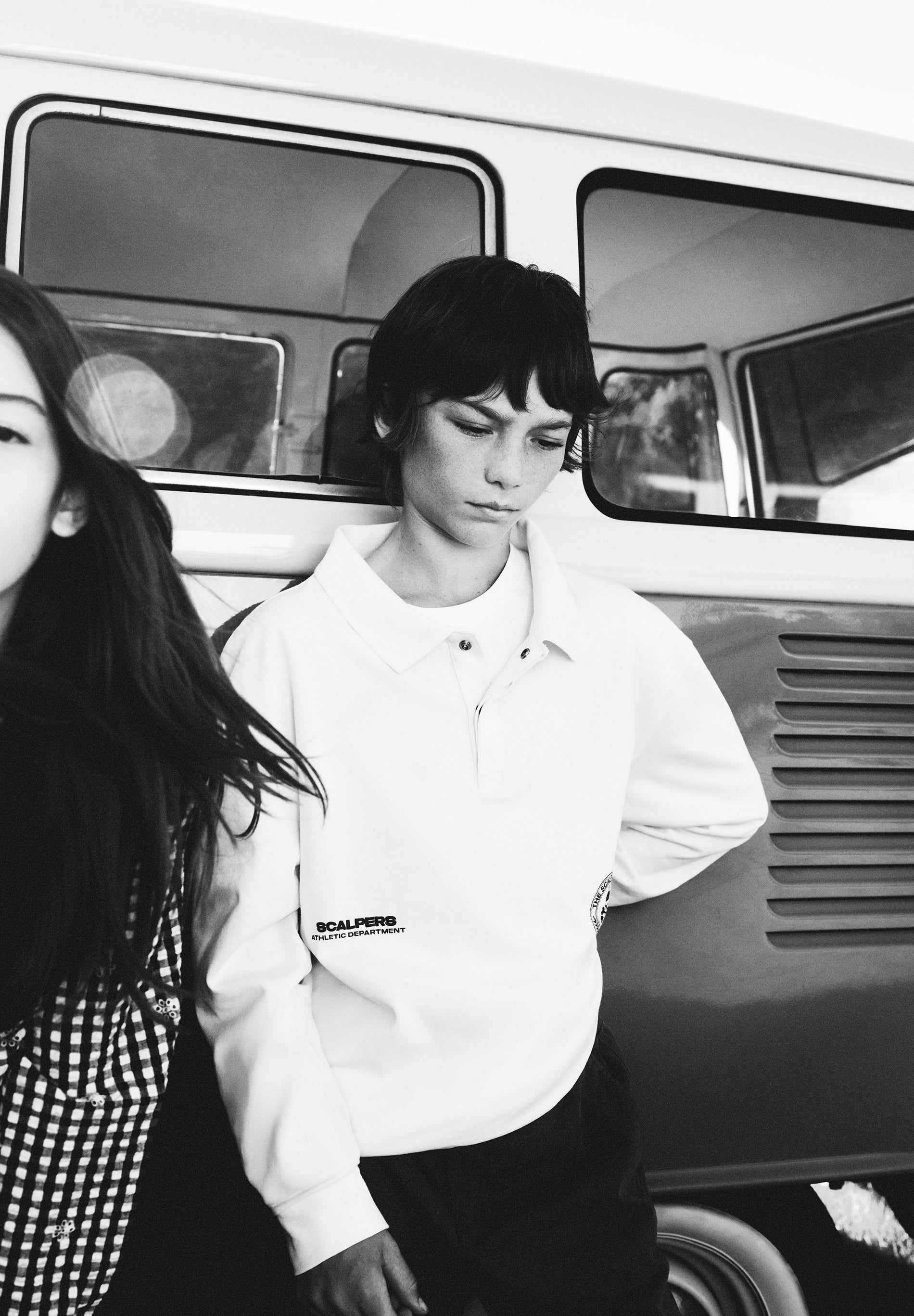 LONG SLEEVE PRINTED POLO SHIRT